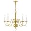 Williamsburgh Polished Brass 5-Light Colonial Chandelier