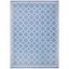 Courtyard Trellis Blue & Beige 9' x 12' Reversible Outdoor Rug