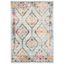 Metro-Mod Chic Blue Synthetic 4' x 6' Hand-Knotted Area Rug