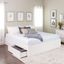 White King 4-Post Platform Bed with Storage Drawers