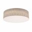 Anton 24'' Jute and White Drum Flush Mount Light