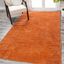 Haze Solid Orange Synthetic 10' x 14' Reversible Area Rug