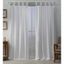 Winter White Linen Tab Top Light-Filtering Curtain Panels