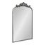 Elegant Arendahl 35" Baroque-Inspired Silver Arch Wall Mirror