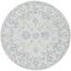 Handmade Blue and Beige Tufted Wool Round Area Rug