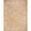 Ivory and Beige Hand-Knotted Wool Area Rug 8' x 10'