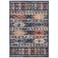 Charleston Heirloom Navy Ivory 5'3" x 7'6" Synthetic Area Rug