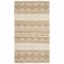 Beige and Ivory Hand-Tufted Wool Area Rug, 3' x 5'