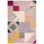 4' x 6' Multicolor Geometric Wool Area Rug