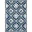 Handmade Americana Light Blue Wool Rectangular Rug