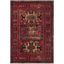 Regal Red Floral 4' x 6' Hand-Knotted Synthetic Area Rug