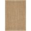 Natural Geometric Sisal 4' x 6' Rectangular Area Rug