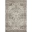 Ivory & Steel Oriental Inspired Easy-Care Synthetic Rug - 3'6" x 5'6"