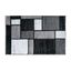 Reversible Gray Geometric Synthetic 5' x 7' Area Rug