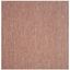 Terracotta and Beige Square Outdoor Area Rug