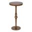 Gold Round Metal Pedestal Accent Table