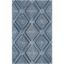 Navy and Ivory Geometric Hand-Tufted Wool Area Rug