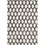 Ivory and Gray Hand-Knotted Geometric Cowhide Area Rug