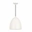 Farmhouse Chic Matte White LED Dome Pendant Light