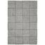 Ivory & Dark Grey Abstract Hand-Tufted Wool Area Rug - 6' x 9'