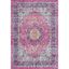 Pink and Purple Synthetic Reversible Persian Area Rug 5' x 7'