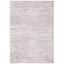 Gray and Gold Abstract Hand-knotted Synthetic Rug, 5'5" x 7'7"