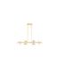 Amani Gold 14-Light Modern Linear Chandelier