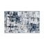 Distressed Blue Abstract 2' x 3' Area Rug