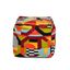 Colorpop Multicolored Embroidered Oversized Pouf Ottoman