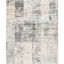 Ivory Abstract Hand-Knotted Wool & Viscose 8'x10' Area Rug