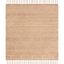 Eco-Friendly Handwoven Jute 8' Square Natural Area Rug