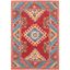 Aspen Red and Blue Hand Tufted Wool Area Rug