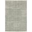 Ivory and Gray Hand-Knotted Wool Shag Rug 5'3" x 7'6"