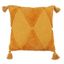 Mustard Cotton Tufted Diamond Tassel Pillow Cover