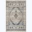 Gray and Blue Vintage Persian 4' x 6' Synthetic Area Rug