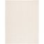 Ivory Flat Woven Wool Area Rug, 8' x 10'