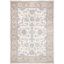 Isabella Cream and Beige Hand-Knotted Synthetic Area Rug