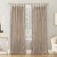 Pearl Velvet Tab Top Light-Filtering Pleated Curtain Panel