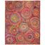 Handmade Red and Multicolor Cotton Flat Woven Area Rug