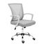 Zuna White/Gray Mesh Mid-Back Swivel Task Chair