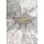 Eco-Sleek Silver Abstract 5' x 8' Synthetic Area Rug