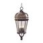 Vintage Rust 29" Outdoor Hanging Lantern with Clear Beveled Glass