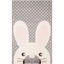 Gray and Ivory Hand-Tufted Wool Bunny Kids Area Rug