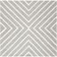 Safavieh Kids 5' x 5' Grey and Ivory Hand-Tufted Wool Rug