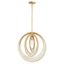 Renaissance Gold Globe Pendant Light with Crystal Accents