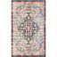 Beige and Black Flat Woven Synthetic Area Rug