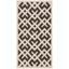 Elysian 31'' Round Black and Beige Synthetic Indoor/Outdoor Rug