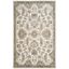 Off-White Floral Tufted Wool-Viscose 5'x8' Area Rug