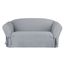 Heavyweight Cotton Duck Loveseat Slipcover in Pacific Blue