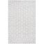 Gray and Ivory Hand Tufted Wool Area Rug 6' x 9'